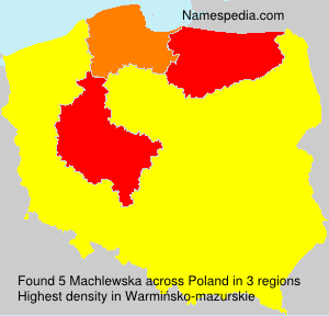 Surname Machlewska in Poland Surname Machlewska in Poland