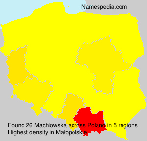 Surname Machlowska in Poland Surname Machlowska in Poland