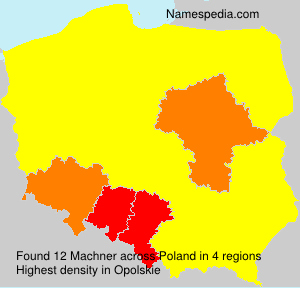 Surname Machner in Poland Surname Machner in Poland