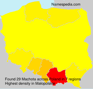 Surname Machota in Poland Surname Machota in Poland