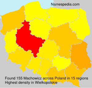 Surname Machowicz in Poland Surname Machowicz in Poland