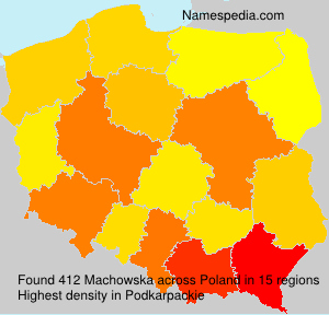 Surname Machowska in Poland Surname Machowska in Poland