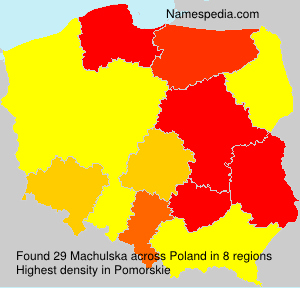 Surname Machulska in Poland Surname Machulska in Poland