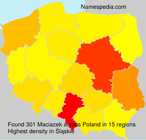 Surname Maciazek in Poland Surname Maciazek in Poland