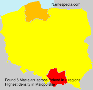 Surname Maciejarz in Poland Surname Maciejarz in Poland