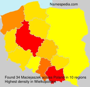 Surname Maciejaszek in Poland Surname Maciejaszek in Poland