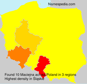 Surname Maciejna in Poland Surname Maciejna in Poland