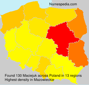 Surname Maciejuk in Poland Surname Maciejuk in Poland
