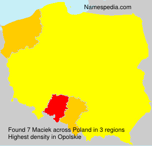 Surname Maciek in Poland Surname Maciek in Poland