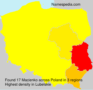 Surname Macienko in Poland Surname Macienko in Poland