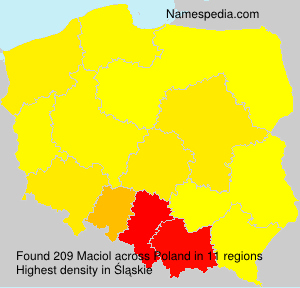 Surname Maciol in Poland Surname Maciol in Poland
