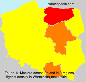 Surname Maciora in Poland Surname Maciora in Poland