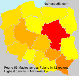 Surname Macios in Poland Surname Macios in Poland