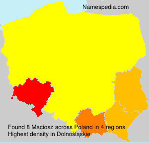 Surname Maciosz in Poland Surname Maciosz in Poland