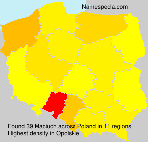 Surname Maciuch in Poland Surname Maciuch in Poland