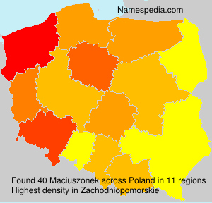 Surname Maciuszonek in Poland Surname Maciuszonek in Poland