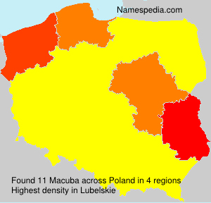 Surname Macuba in Poland Surname Macuba in Poland