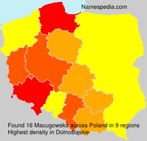 Surname Macugowska in Poland Surname Macugowska in Poland