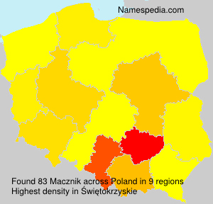 Surname Macznik in Poland Surname Macznik in Poland
