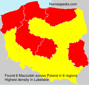 Surname Maczulski in Poland Surname Maczulski in Poland