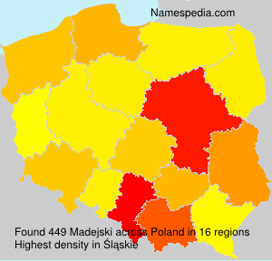 Surname Madejski in Poland Surname Madejski in Poland