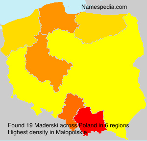 Surname Maderski in Poland Surname Maderski in Poland