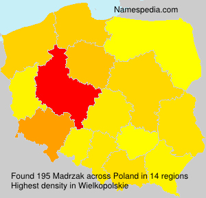 Surname Madrzak in Poland Surname Madrzak in Poland