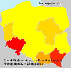 Surname Madurski in Poland