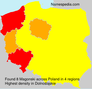 Surname Magonski in Poland Surname Magonski in Poland