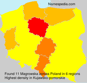 Surname Magrowska in Poland Surname Magrowska in Poland