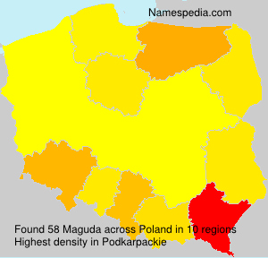 Surname Maguda in Poland Surname Maguda in Poland