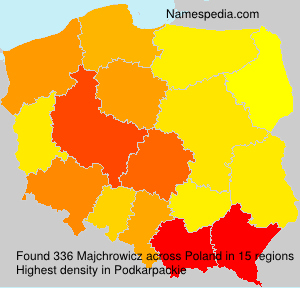 Surname Majchrowicz in Poland Surname Majchrowicz in Poland
