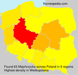 Surname Majchrzycka in Poland Surname Majchrzycka in Poland