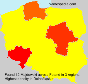 Surname Majdowski in Poland Surname Majdowski in Poland