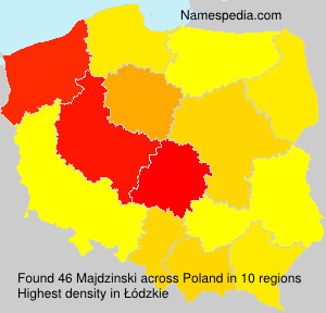 Surname Majdzinski in Poland Surname Majdzinski in Poland