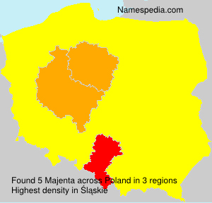 Surname Majenta in Poland Surname Majenta in Poland