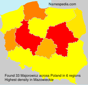 Surname Majorowicz in Poland Surname Majorowicz in Poland