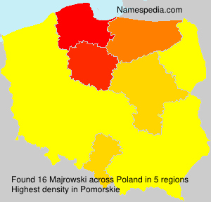 Surname Majrowski in Poland Surname Majrowski in Poland