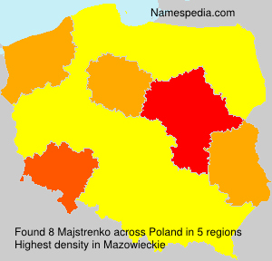 Surname Majstrenko in Poland Surname Majstrenko in Poland