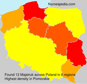 Surname Majstruk in Poland Surname Majstruk in Poland