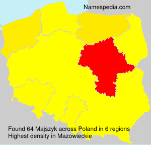 Surname Majszyk in Poland Surname Majszyk in Poland
