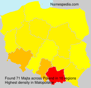 Surname Majta in Poland Surname Majta in Poland