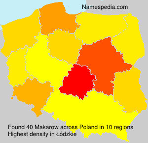 Surname Makarow in Poland Surname Makarow in Poland