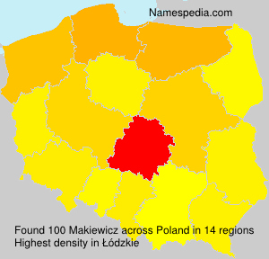 Surname Makiewicz in Poland Surname Makiewicz in Poland