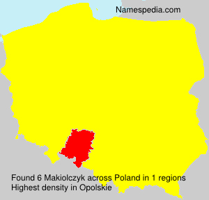 Surname Makiolczyk in Poland Surname Makiolczyk in Poland