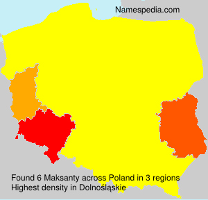 Surname Maksanty in Poland Surname Maksanty in Poland