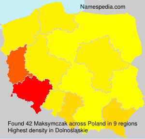 Surname Maksymczak in Poland Surname Maksymczak in Poland