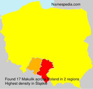 Surname Makulik in Poland Surname Makulik in Poland