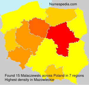 Surname Malaczewski in Poland Surname Malaczewski in Poland
