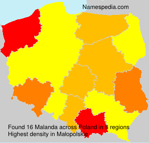 Surname Malanda in Poland Surname Malanda in Poland